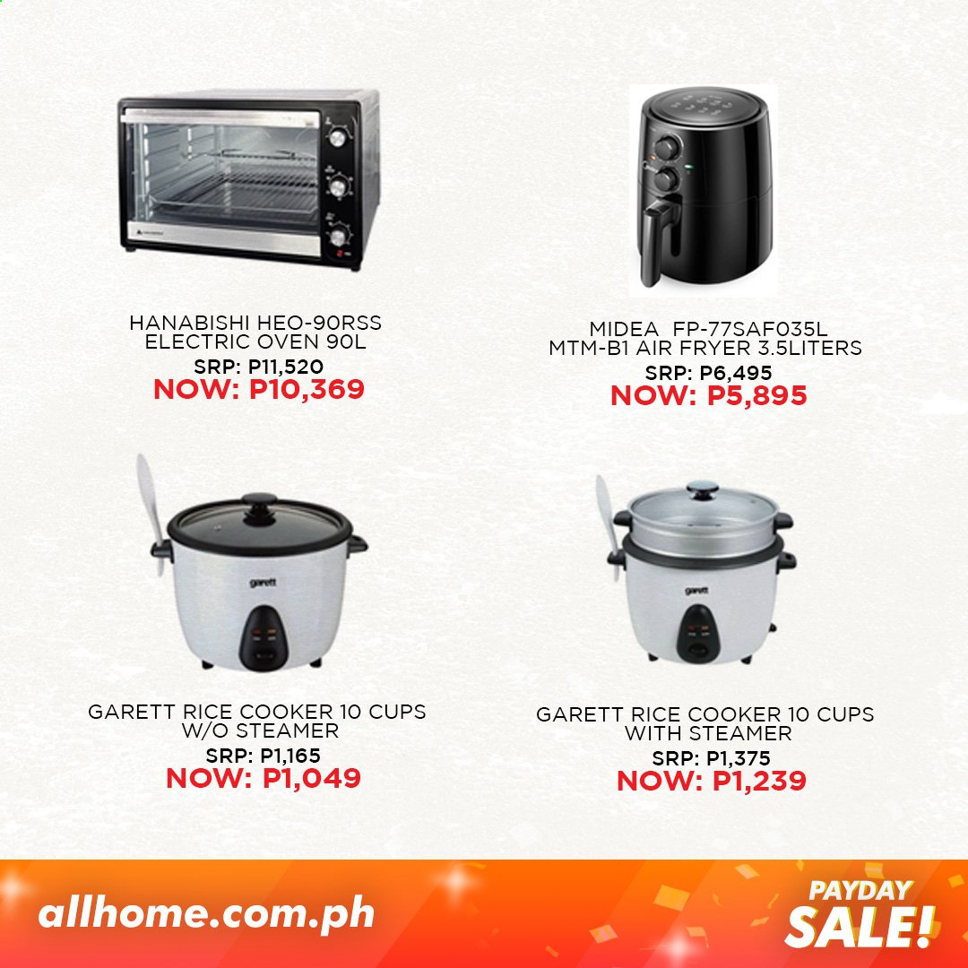 thumbnail - AllHome offer  - 15.6.2021 - 18.6.2021 - Sales products - rice cooker, cup, Midea, oven, air fryer. Page 6.
