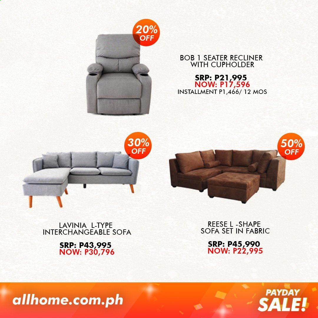 thumbnail - AllHome offer  - 15.6.2021 - 18.6.2021 - Sales products - sofa, recliner chair. Page 25.