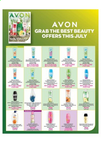 thumbnail - Avon offer  - 1.7.2021 - 31.7.2021 - Sales products - Avon. Page 1.