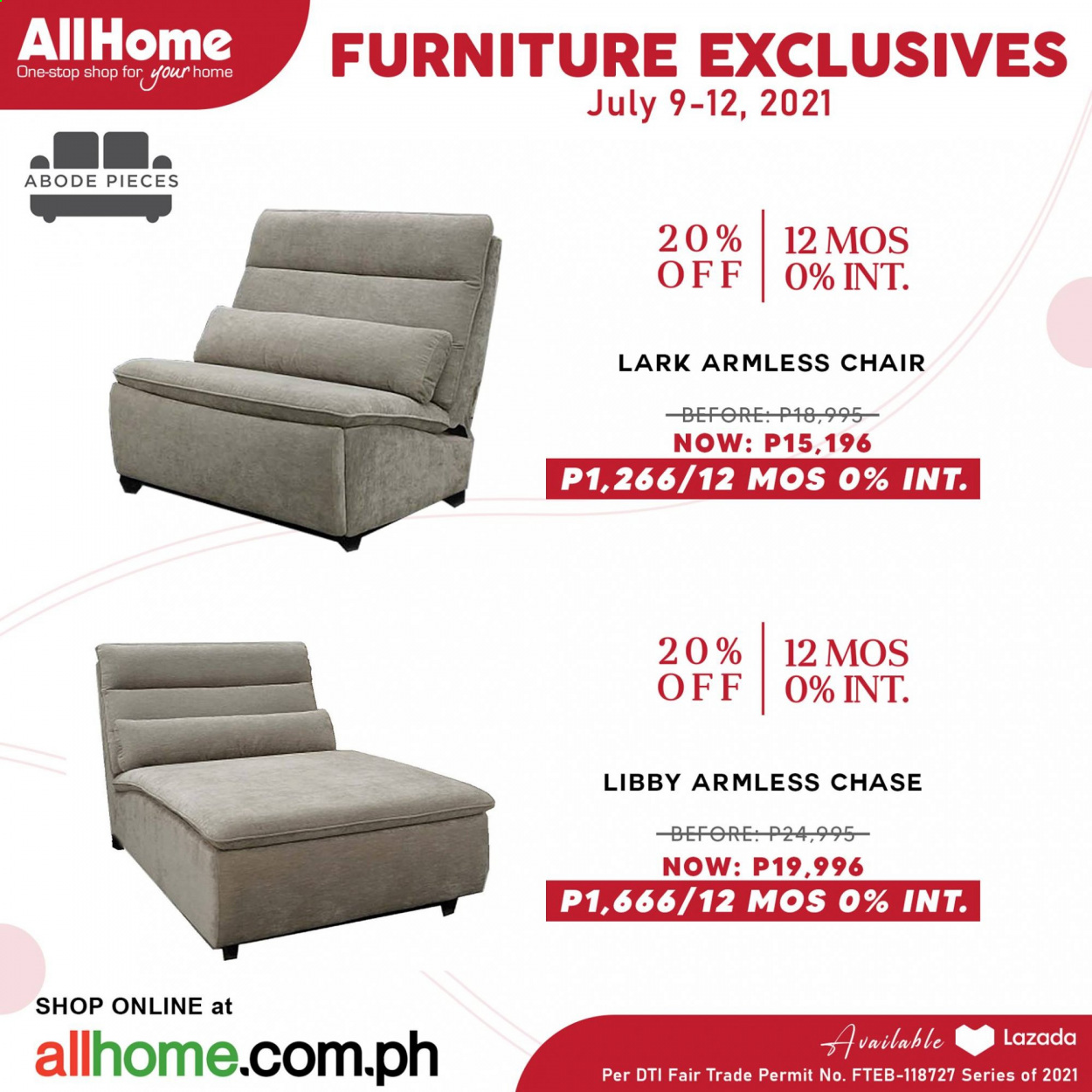 thumbnail - AllHome offer  - 9.7.2021 - 12.7.2021 - Sales products - chair. Page 7.