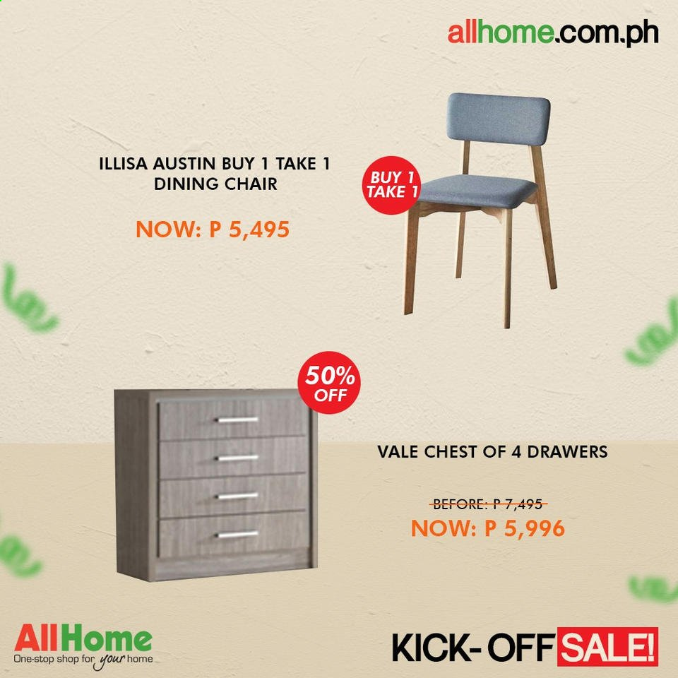 thumbnail - AllHome offer  - 8.7.2021 - 15.7.2021 - Sales products - chair pad, chair, dining chair, chest of drawers. Page 23.