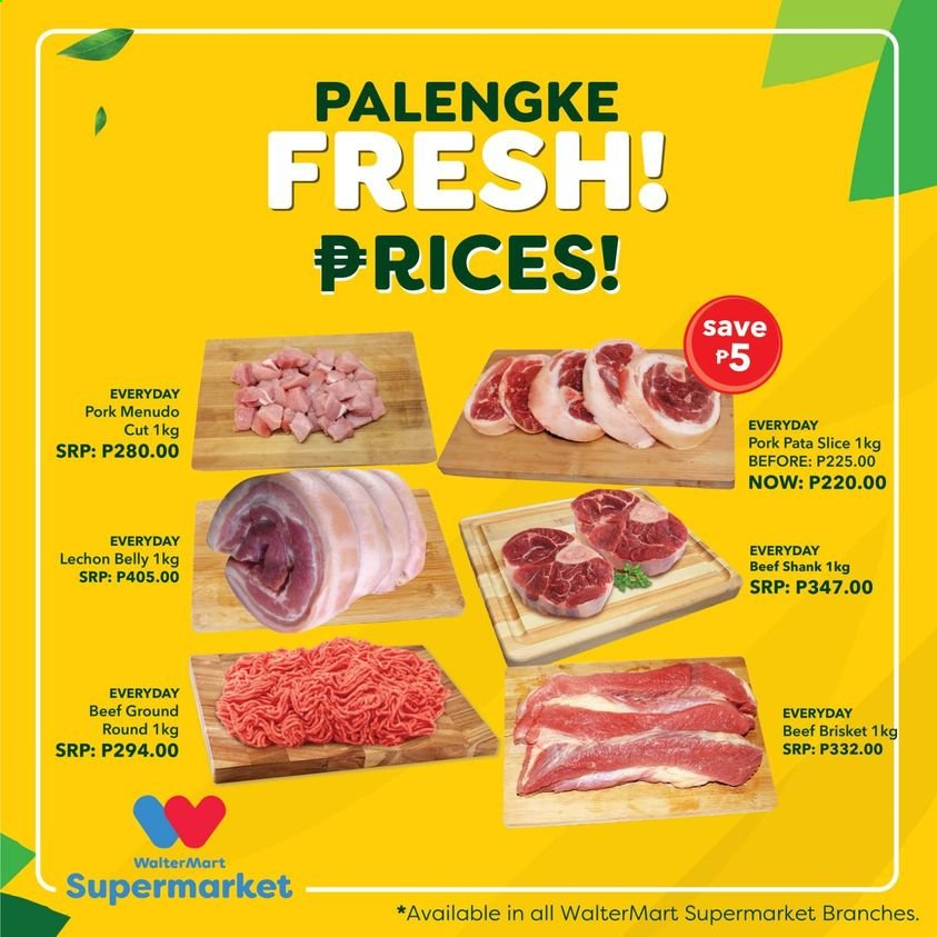 thumbnail - Walter Mart offer  - Sales products - beef meat, beef shank, beef brisket. Page 30.