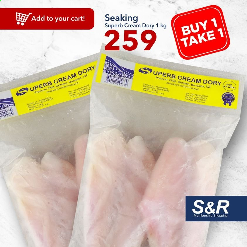 thumbnail - S&R Membership Shopping offer  - Sales products - pangasius, L'Or, cart. Page 4.