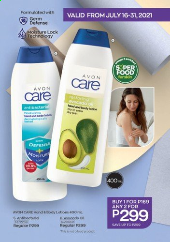 thumbnail - Avon offer  - 16.7.2021 - 31.7.2021 - Sales products - Avon, body lotion. Page 7.