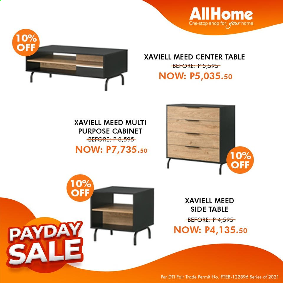 thumbnail - AllHome offer  - 15.7.2021 - 18.7.2021 - Sales products - cabinet, table, sidetable. Page 29.
