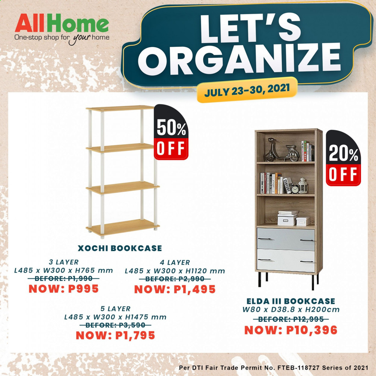 thumbnail - AllHome offer  - 24.7.2021 - 30.7.2021 - Sales products - bookcase. Page 3.