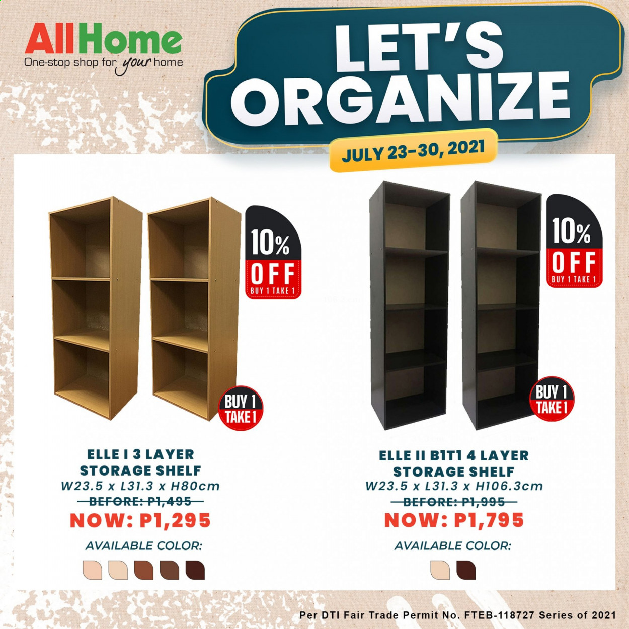 thumbnail - AllHome offer  - 24.7.2021 - 30.7.2021 - Sales products - shelves. Page 4.