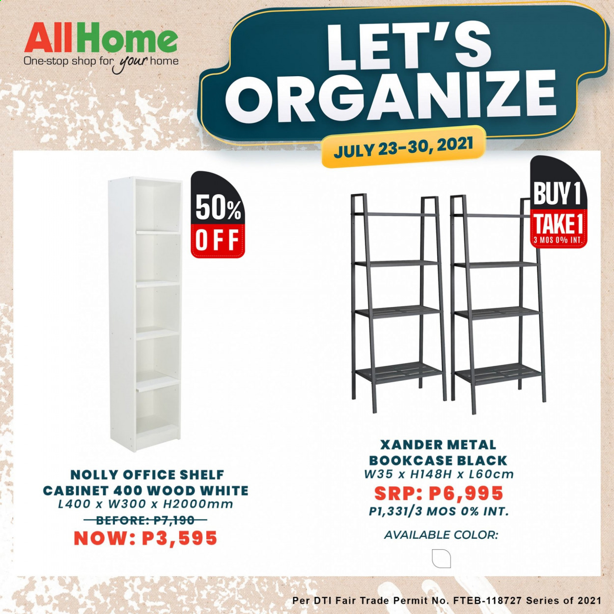 thumbnail - AllHome offer  - 24.7.2021 - 30.7.2021 - Sales products - cabinet, bookcase, shelves. Page 12.