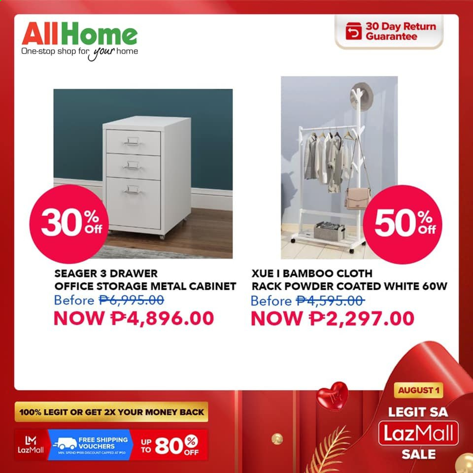 thumbnail - AllHome offer  - 1.8.2021 - 1.8.2021 - Sales products - cabinet. Page 1.