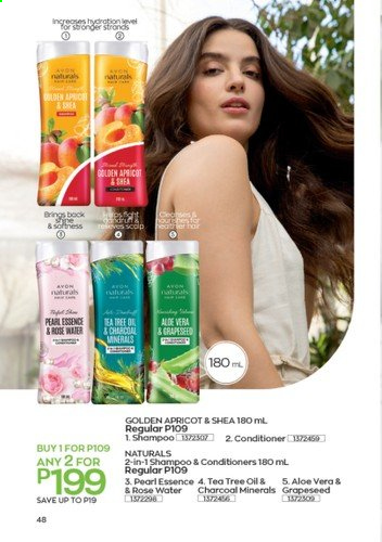 thumbnail - Avon offer  - 1.8.2021 - 31.8.2021 - Sales products - shampoo, Avon, conditioner. Page 48.