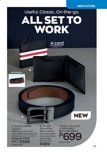 thumbnail - Avon offer  - 1.8.2021 - 31.8.2021 - Sales products - belt, wallet. Page 115.
