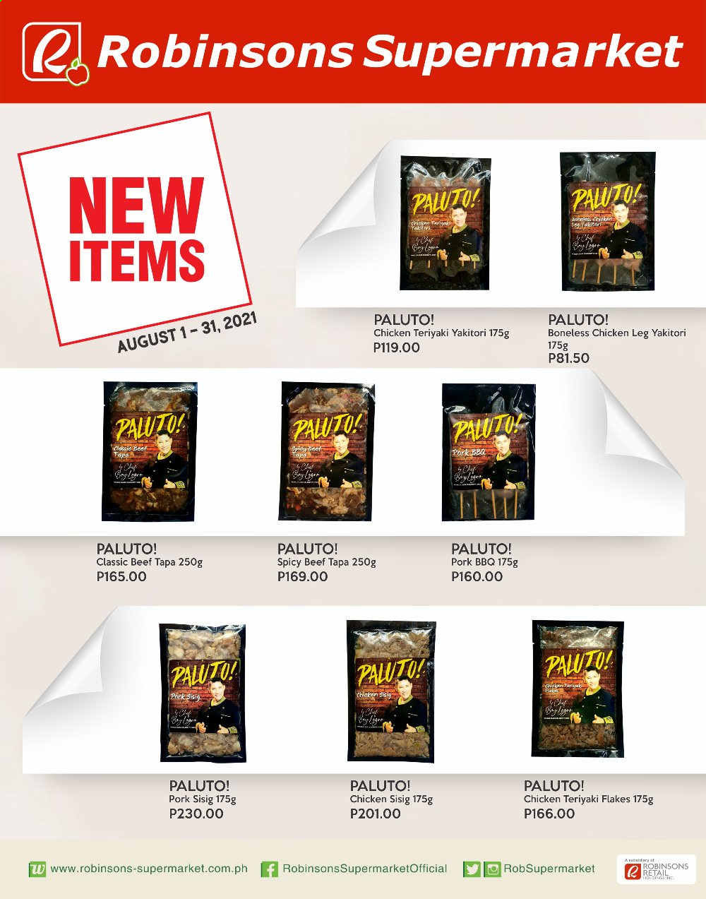 thumbnail - Robinsons Supermarket offer  - 1.8.2021 - 31.8.2021 - Sales products - chicken legs. Page 2.