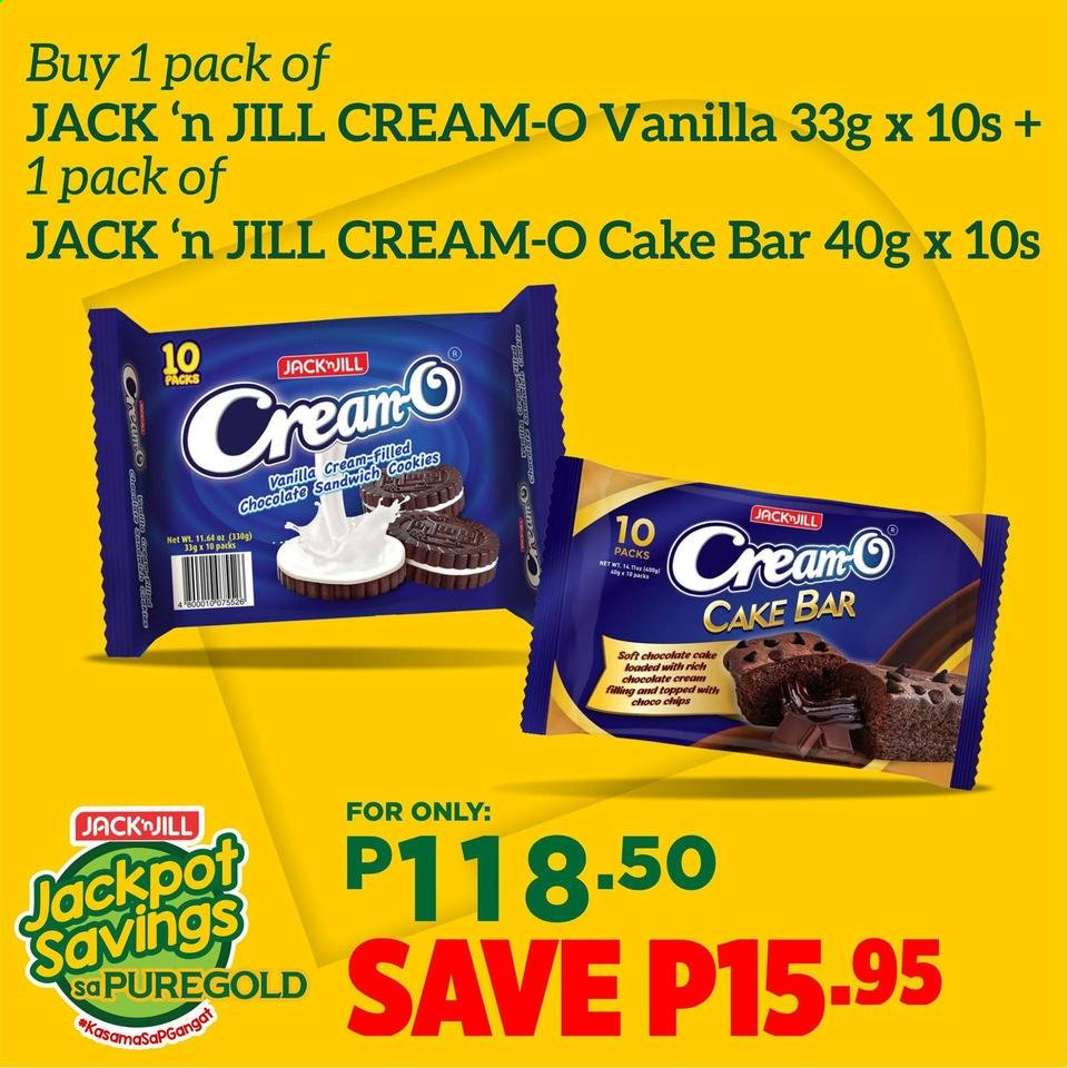 thumbnail - Puregold offer  - 9.8.2021 - 25.8.2021 - Sales products - cookies, sandwich cookies, cake. Page 1.