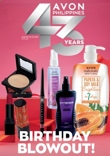 thumbnail - Avon offer  - 16.8.2021 - 31.8.2021 - Sales products - Avon. Page 1.