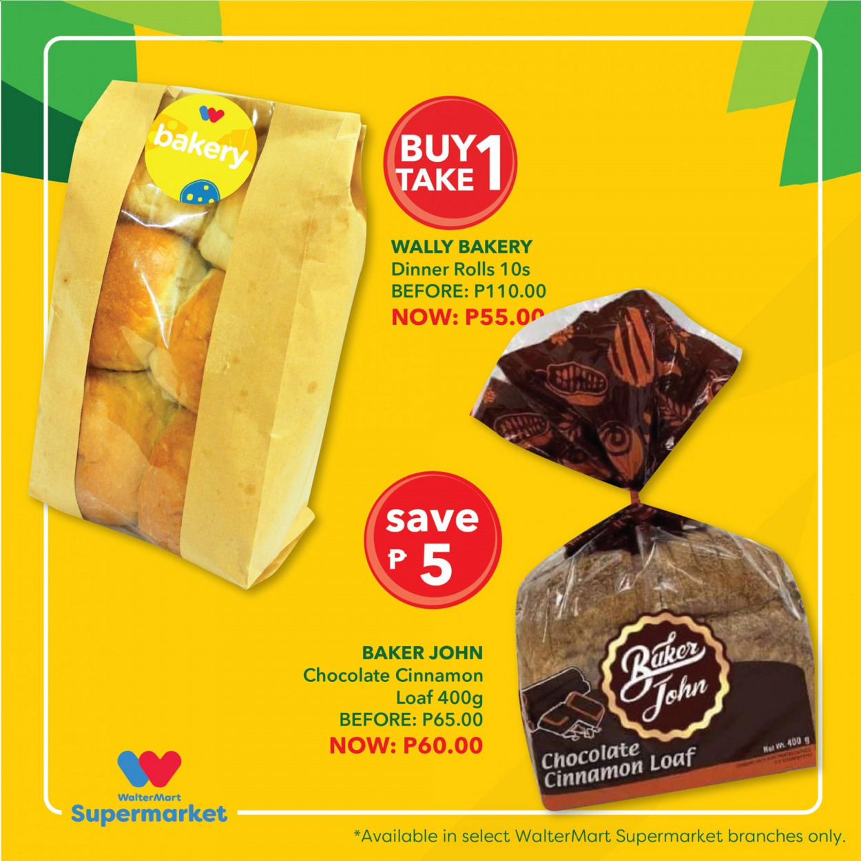 thumbnail - Walter Mart offer  - 27.8.2021 - 29.8.2021 - Sales products - dinner rolls, chocolate, cinnamon. Page 10.