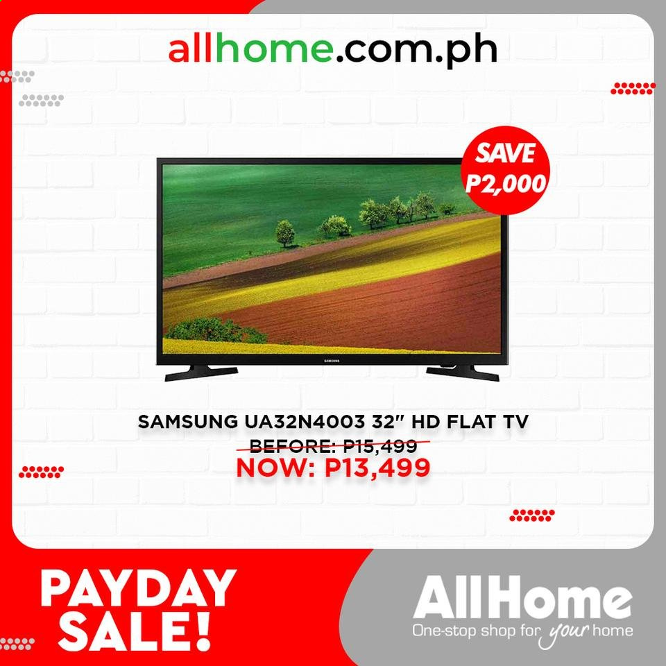 AllHome offer  - 28.8.2021 - 31.8.2021 - Sales products - Samsung, TV. Page 7.