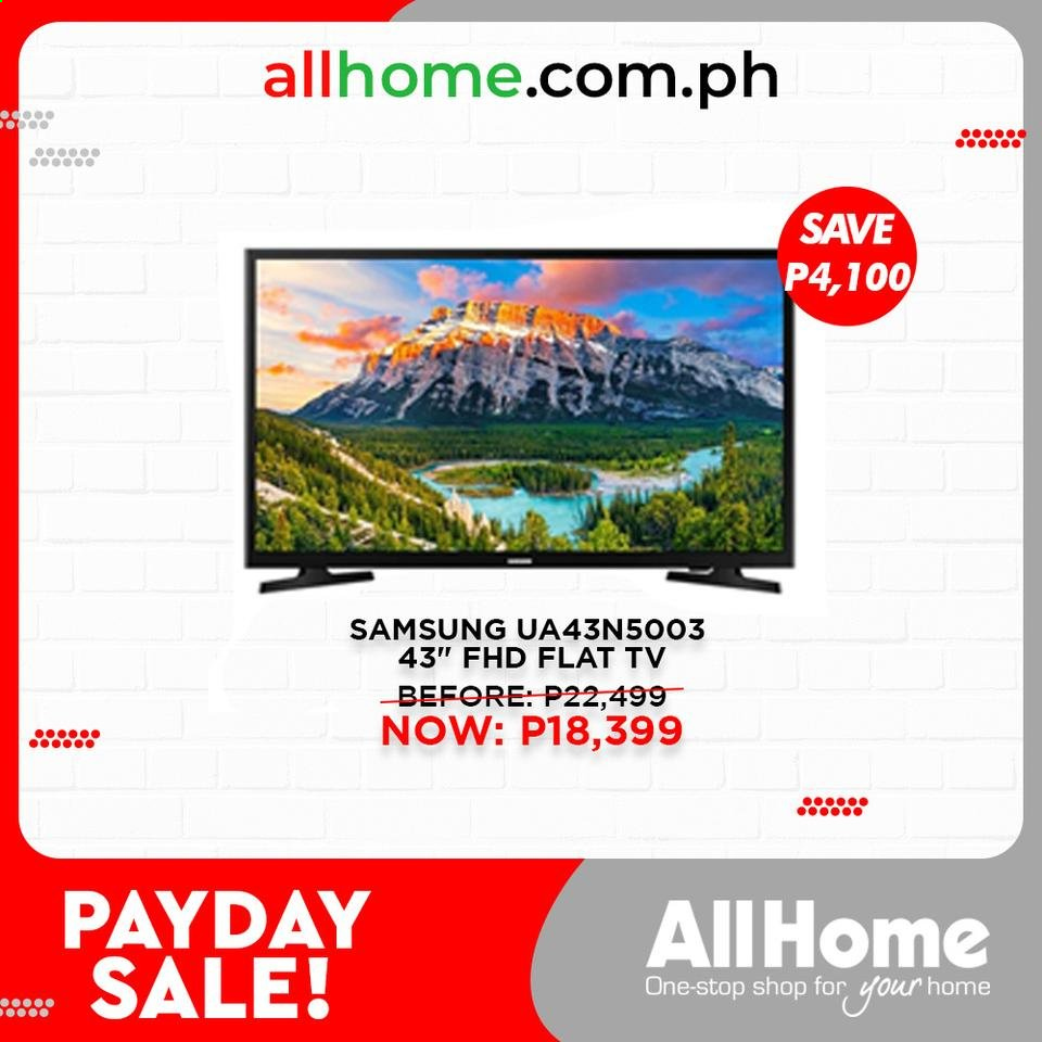 AllHome offer  - 28.8.2021 - 31.8.2021 - Sales products - Samsung, TV. Page 9.