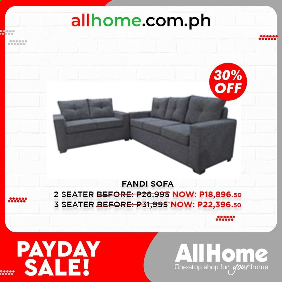 AllHome offer  - 28.8.2021 - 31.8.2021 - Sales products - sofa. Page 15.