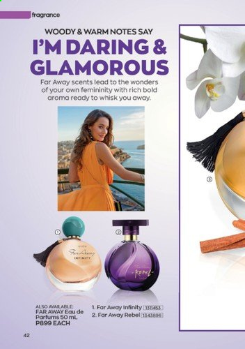 thumbnail - Avon offer  - 1.9.2021 - 30.9.2021 - Sales products - Infinity, far away, fragrance. Page 42.