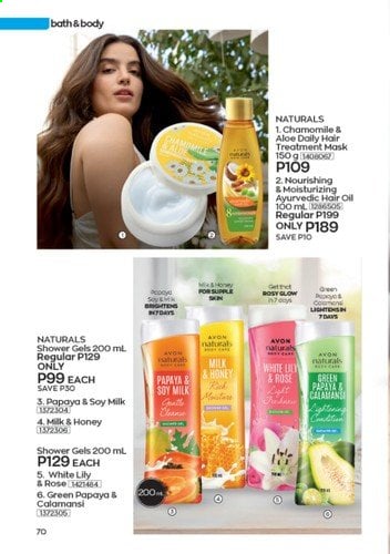 Avon offer  - 1.9.2021 - 30.9.2021 - Sales products - oil, Avon. Page 70.