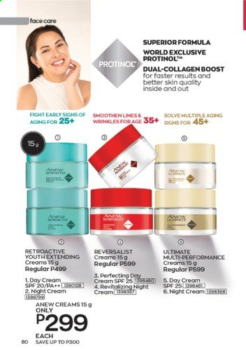 thumbnail - Avon offer  - 1.9.2021 - 30.9.2021 - Sales products - Anew, day cream, night cream. Page 80.