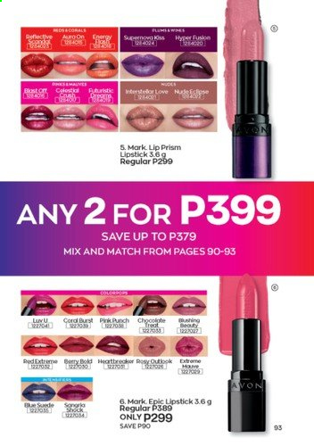 thumbnail - Avon offer  - 1.9.2021 - 30.9.2021 - Sales products - Avon, lipstick. Page 93.