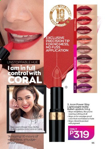 thumbnail - Avon offer  - 1.9.2021 - 30.9.2021 - Sales products - Avon, lipstick. Page 95.