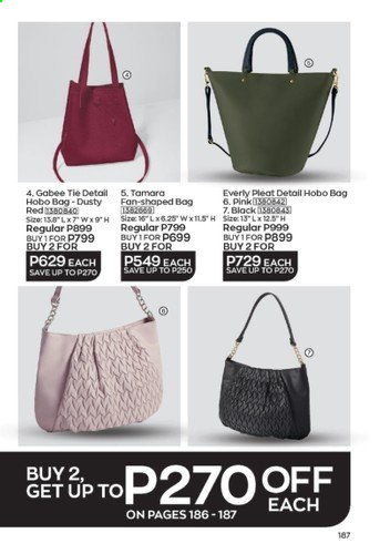 Avon offer  - 1.9.2021 - 30.9.2021 - Sales products - bag. Page 187.