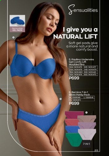 Avon offer  - 1.9.2021 - 30.9.2021 - Sales products - bikini, bra. Page 213.