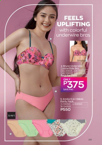Avon offer  - 1.9.2021 - 30.9.2021 - Sales products - bikini, bra. Page 231.