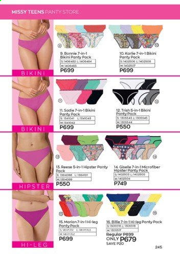 thumbnail - Avon offer  - 1.9.2021 - 30.9.2021 - Sales products - bikini. Page 245.