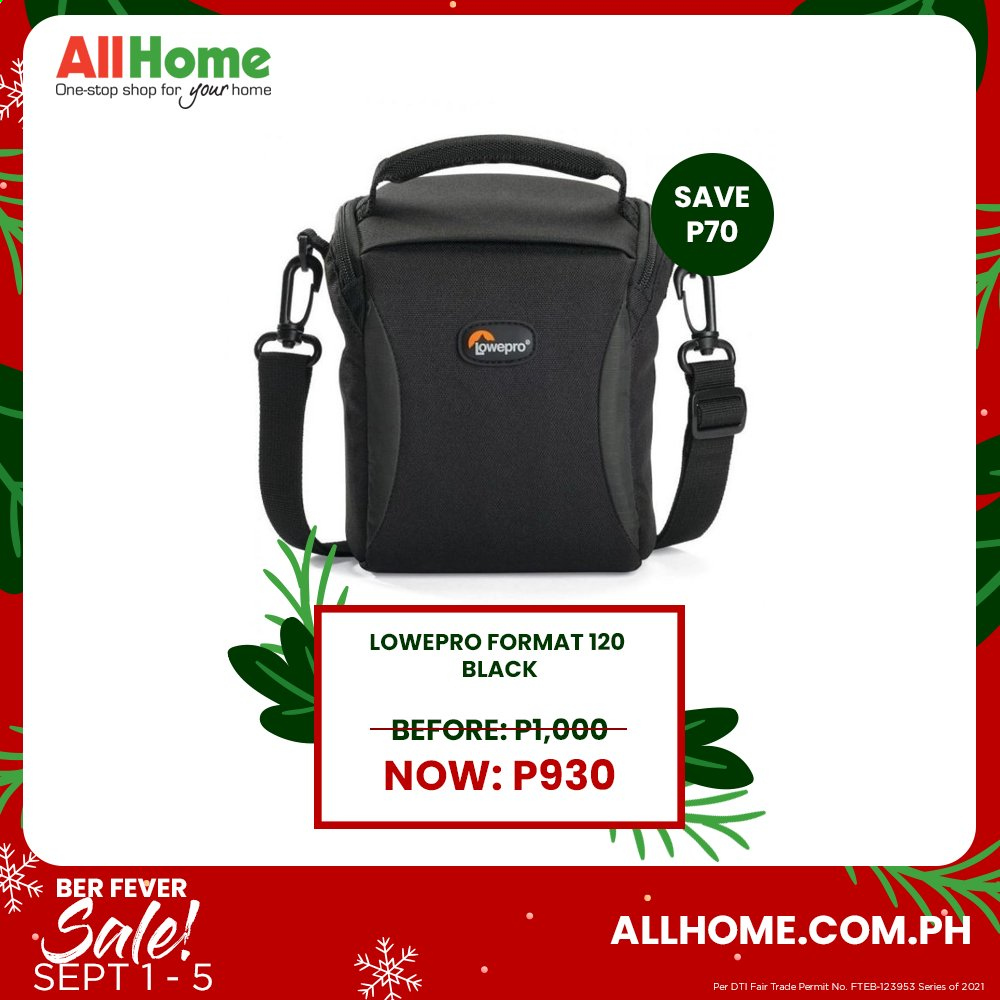 AllHome offer  - 1.9.2021 - 5.9.2021 - Sales products - Lowepro. Page 11.