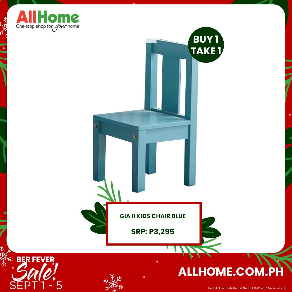 AllHome offer  - 1.9.2021 - 5.9.2021 - Sales products - chair. Page 18.