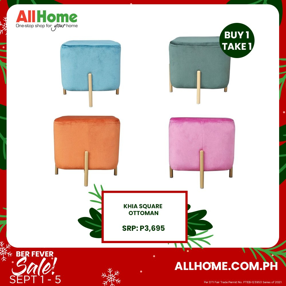 thumbnail - AllHome offer  - 1.9.2021 - 5.9.2021 - Sales products - ottoman. Page 21.