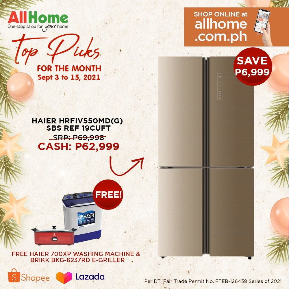 AllHome offer  - 3.9.2021 - 15.9.2021 - Sales products - Haier, washing machine. Page 2.