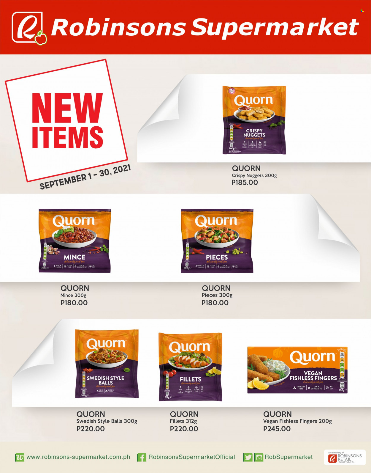 thumbnail - Robinsons Supermarket offer  - 1.9.2021 - 30.9.2021 - Sales products - nuggets. Page 2.