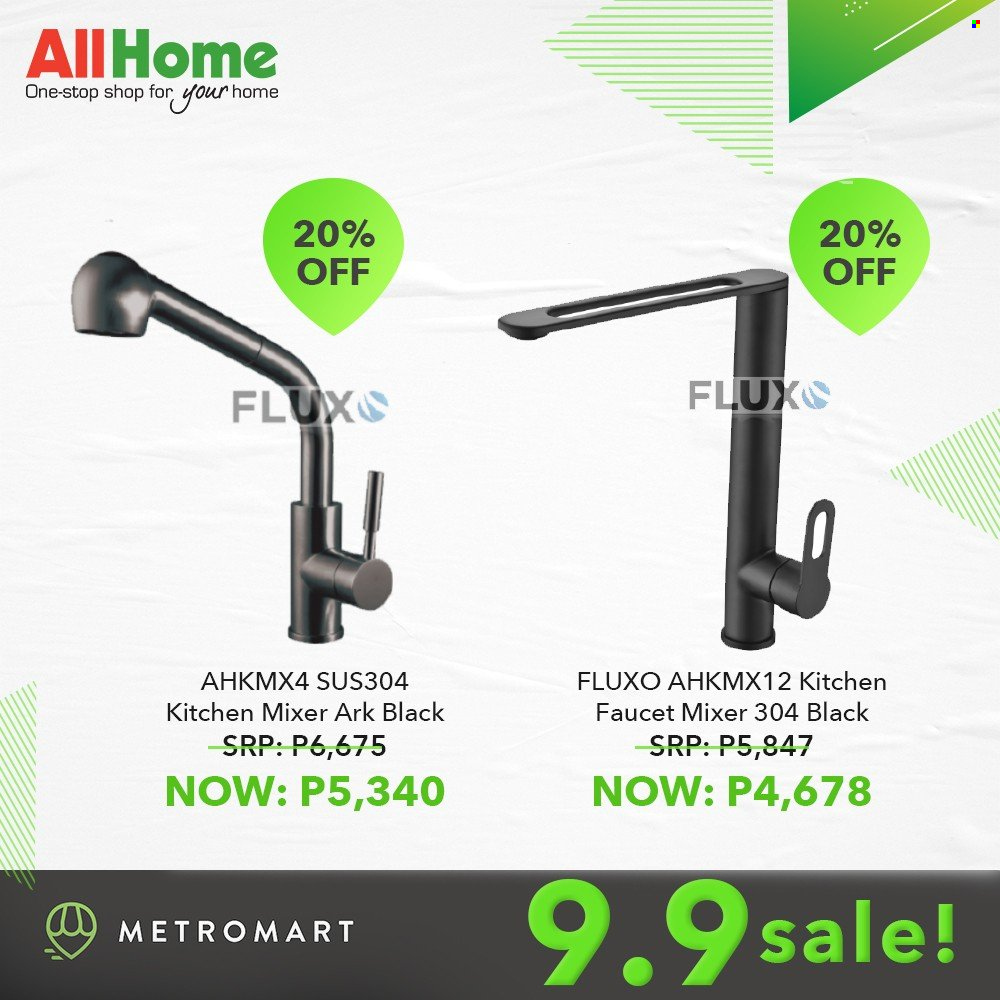 AllHome offer  - 9.9.2021 - 9.9.2021 - Sales products - faucet, kitchen mixer. Page 6.