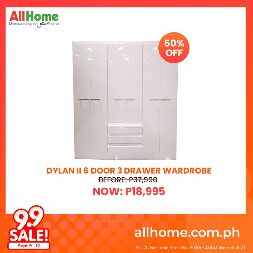 AllHome offer  - 9.9.2021 - 12.9.2021 - Sales products - wardrobe. Page 7.