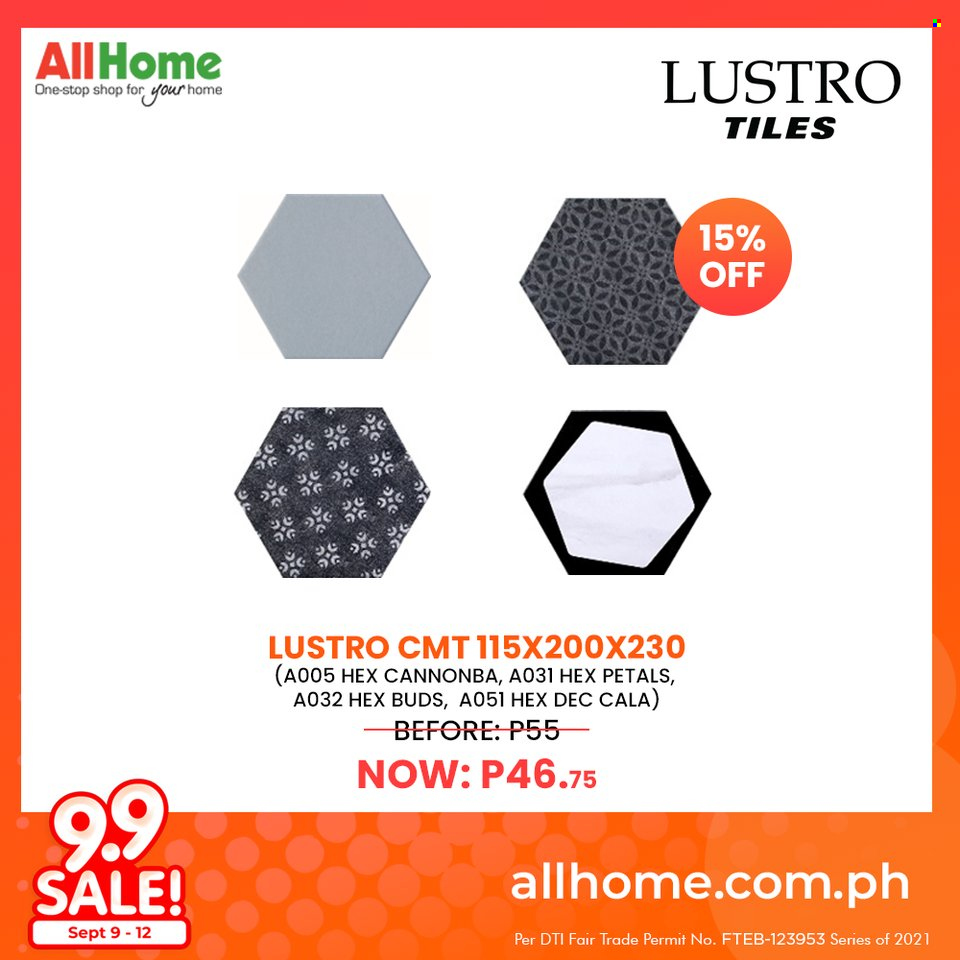 AllHome offer  - 9.9.2021 - 12.9.2021. Page 16.