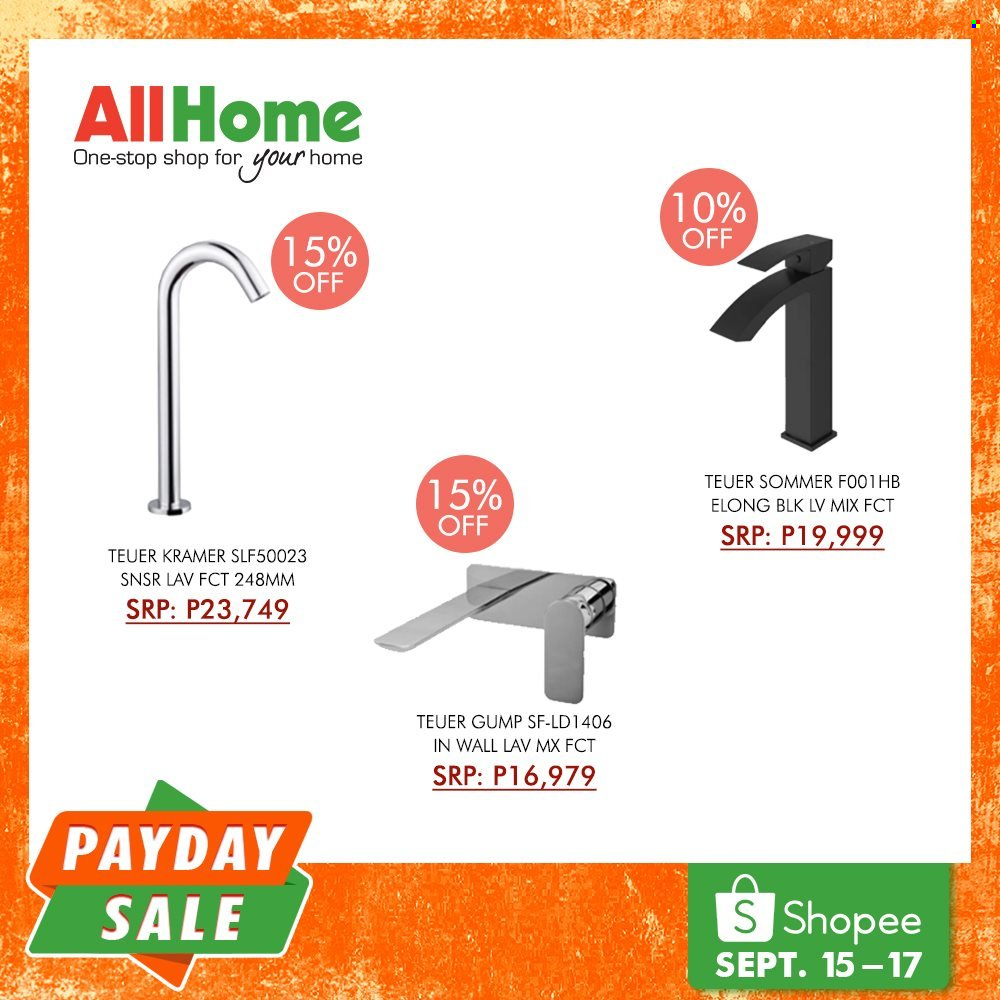 AllHome offer  - 15.9.2021 - 17.9.2021. Page 20.