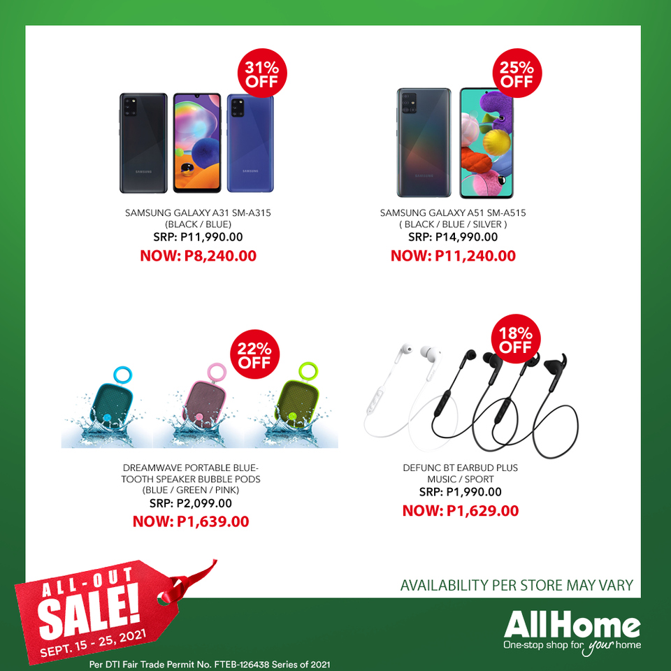 AllHome offer  - 15.9.2021 - 25.9.2021. Page 9.