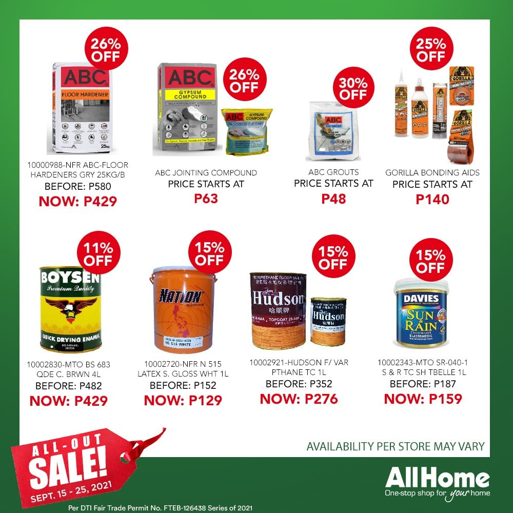 AllHome offer  - 15.9.2021 - 25.9.2021. Page 14.