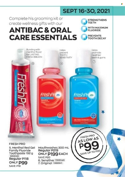 thumbnail - Avon offer  - 16.9.2021 - 30.9.2021 - Sales products - toothpaste. Page 11.