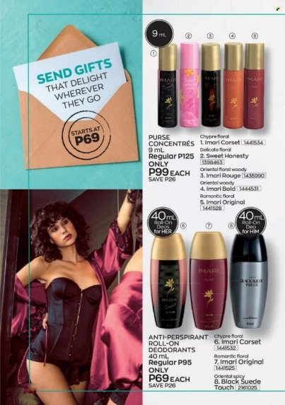 Avon offer  - 16.9.2021 - 30.9.2021 - Sales products - anti-perspirant, roll-on, Imari, deodorant. Page 16.