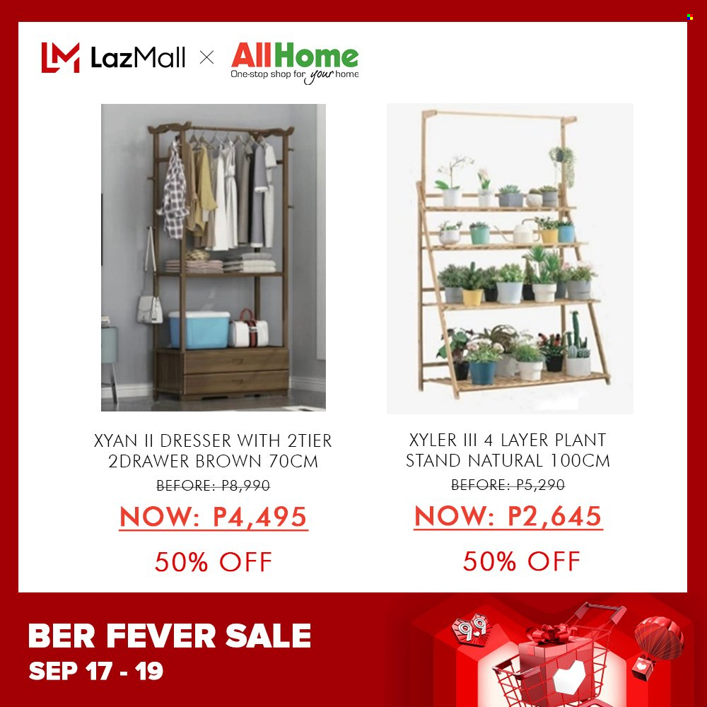 thumbnail - AllHome offer  - 17.9.2021 - 19.9.2021 - Sales products - dresser. Page 9.