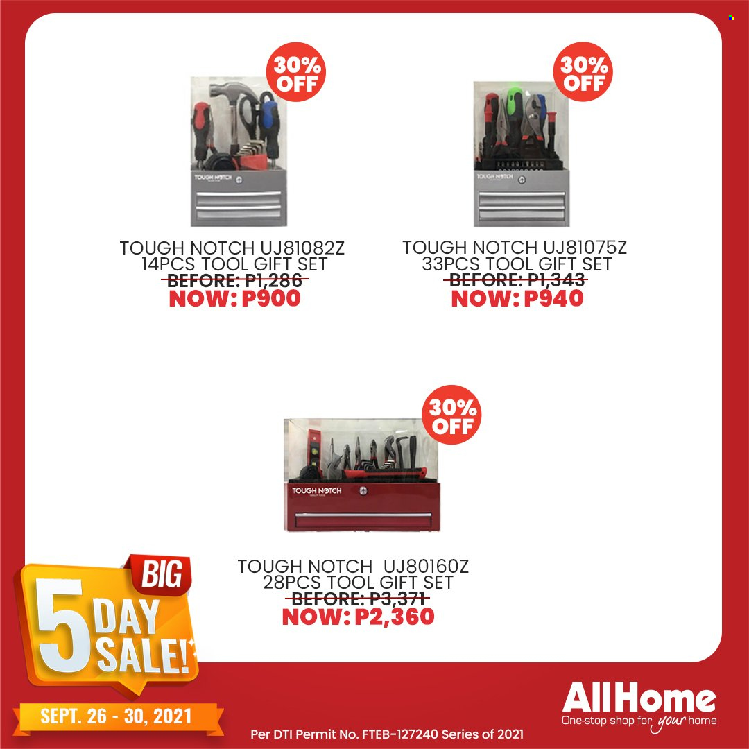 thumbnail - AllHome offer  - 26.9.2021 - 30.9.2021 - Sales products - gift set. Page 26.
