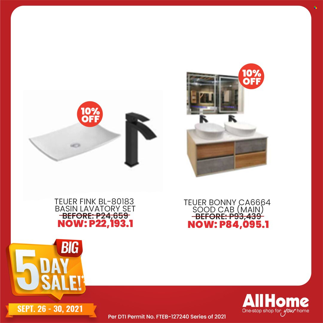 AllHome offer  - 26.9.2021 - 30.9.2021. Page 37.