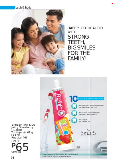 thumbnail - Avon offer  - 1.10.2021 - 31.10.2021 - Sales products - toothpaste. Page 58.