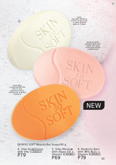 thumbnail - Avon offer  - 1.10.2021 - 31.10.2021 - Sales products - Skin So Soft, argan oil. Page 63.