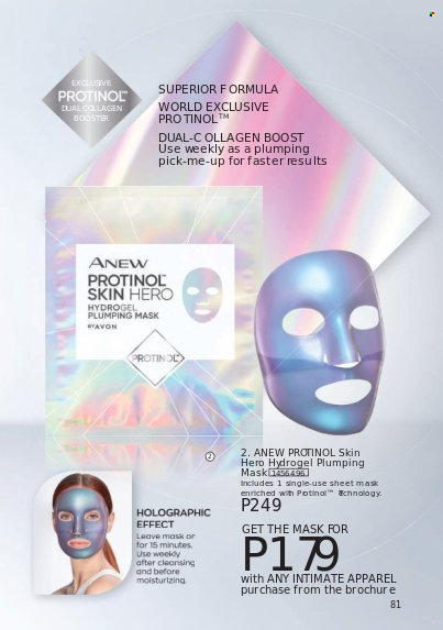 thumbnail - Avon offer  - 1.10.2021 - 31.10.2021 - Sales products - Anew. Page 81.